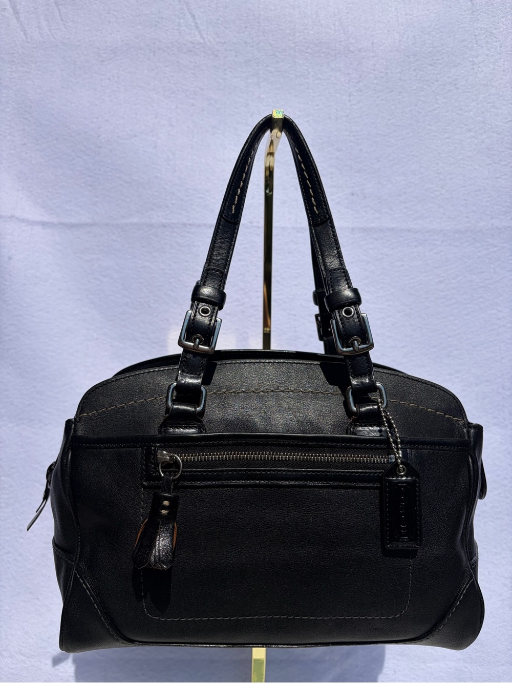 Coach Hamptons Leather Satchel (Style 7465)
